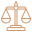 ícone da balança da justiça